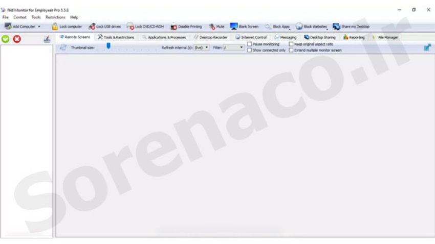 نحوه کار با نرم افزار Net Monitor For Employees مرحله اول