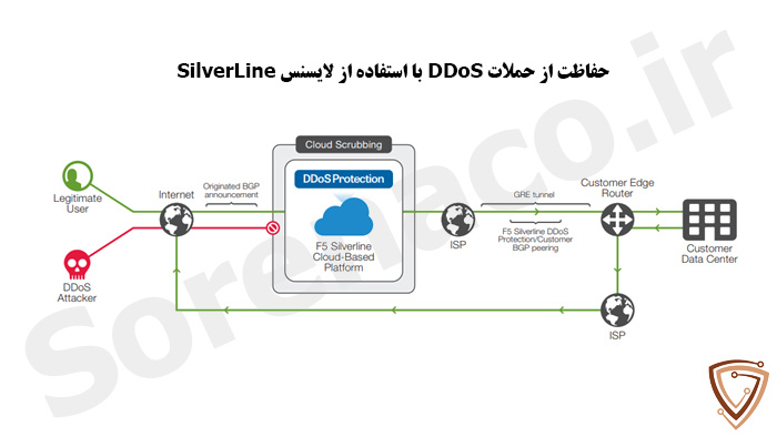 حفاظت در برابر حملات DDoS به وسیله‌ی لایسنس SilverLine