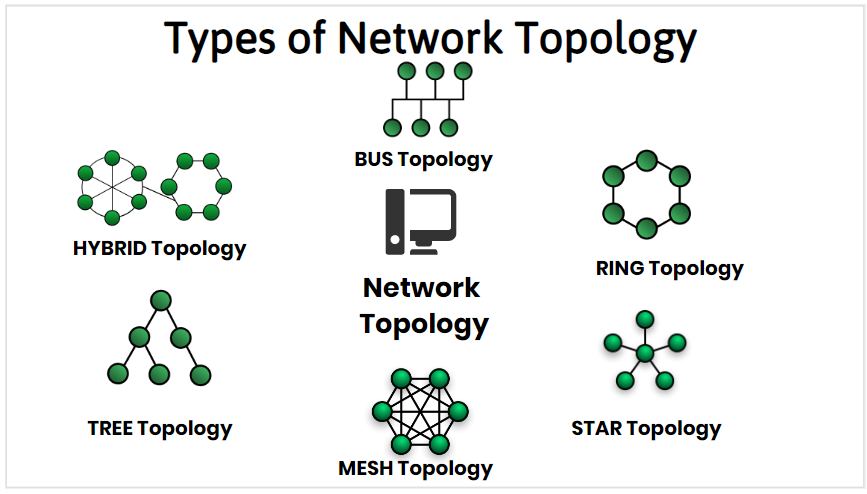انواع Network topology