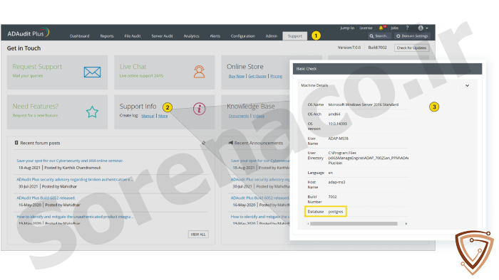 ویژگی ها و قابلیت های لایسنس ADAudit Plus