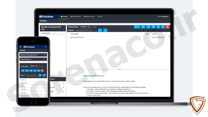 مزایا و ویژگی های لایسنسGFI Archiver